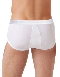 2xist Men's 3-Pack Essential Core Fly-Front Brief 020039 -Underline Fashion Store 020039 WHITE B