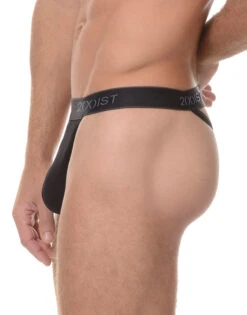 2xist Men's 3-Pack Essential Core Y-Back Thongs 020302 -Underline Fashion Store 020302 BLACK S