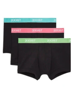 2xist Men's Essential Combed Cotton No Show Trunk 3-Pack 020333
