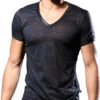 Andrew Christian Carbon Burnout V-Neck Tee 10372