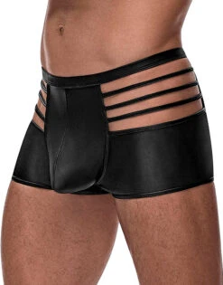 Male Power Matte Cage Short 121-261 -Underline Fashion Store 121261BK ALT