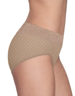 Vanity Fair Flattering Lace Hi Cut Brief 13280 -Underline Fashion Store 13280 HoneyDotPrint 3490 3Side 3x4 1