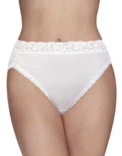Vanity Fair Flattering Lace Hi Cut Brief 13280 -Underline Fashion Store 13280 StarWhite 770 1Front 3x4 1