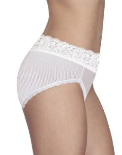 Vanity Fair Flattering Lace Hi Cut Brief 13280 -Underline Fashion Store 13280 StarWhite 770 3Side 3x4 1
