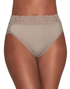 Vanity Fair Flattering Lace Hi Cut Brief 13280 -Underline Fashion Store 13280 ToastedCoconut 3551 1Front 3x4 1