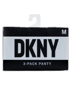 DKNY 3-Pack Thong DK5026BP3 -Underline Fashion Store 1 DK5026BP3 B7P BLACK 3PACK Front