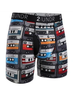 2UNDR 6-Inch Swing Shift Print Boxer Brief Throw Back 2U01BB