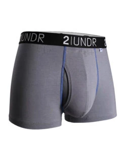 2UNDR Men's Swing Shift Trunk Cut 2U01TR -Underline Fashion Store 2UNDR 2U01TR Grey Blue 001 FLAT 81cb5669 fd91 451a 8399 6efabd534115
