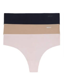 DKNY 3-Pack Thong DK5026BP3 -Underline Fashion Store 2 DK5026BP3 I293y BLACK GLOW PEARLCREAMStackfront