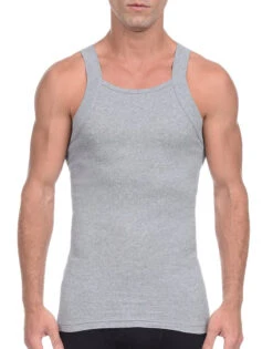 2xist Men's 2-Pack Essential Range Square Cut Tank Tops 020227 -Underline Fashion Store 2xist 020227 Grey Heather T 1 cbed9d6c 9947 4e17 b982 453699161b36
