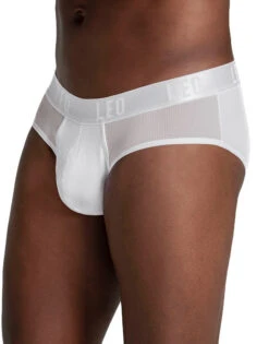 Leo High-Tech BreatheFiber Brief - 033278N 6 Leo High-Tech BreatheFiber Brief - 033278N -Underline Fashion Store 33278N White 03