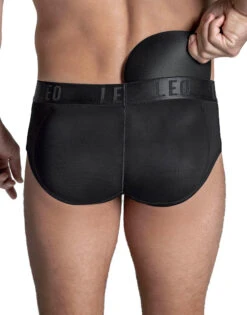 Leo Padded Butt Enhancer Brief 033293 -Underline Fashion Store 33293 Black 04
