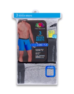 Fruit Of The Loom Coolzone Boxer Brief 3-Pack 3BL7601 -Underline Fashion Store 3BL7601 1