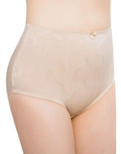 Exquisite Form 2 Pack Medium Control Shaping Briefs 51070557A -Underline Fashion Store 51070557A Nude Front