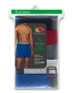 Fruit Of The Loom 5-Pack Asst Knit Boxer 5P540TG -Underline Fashion Store 5P540TG 1 1