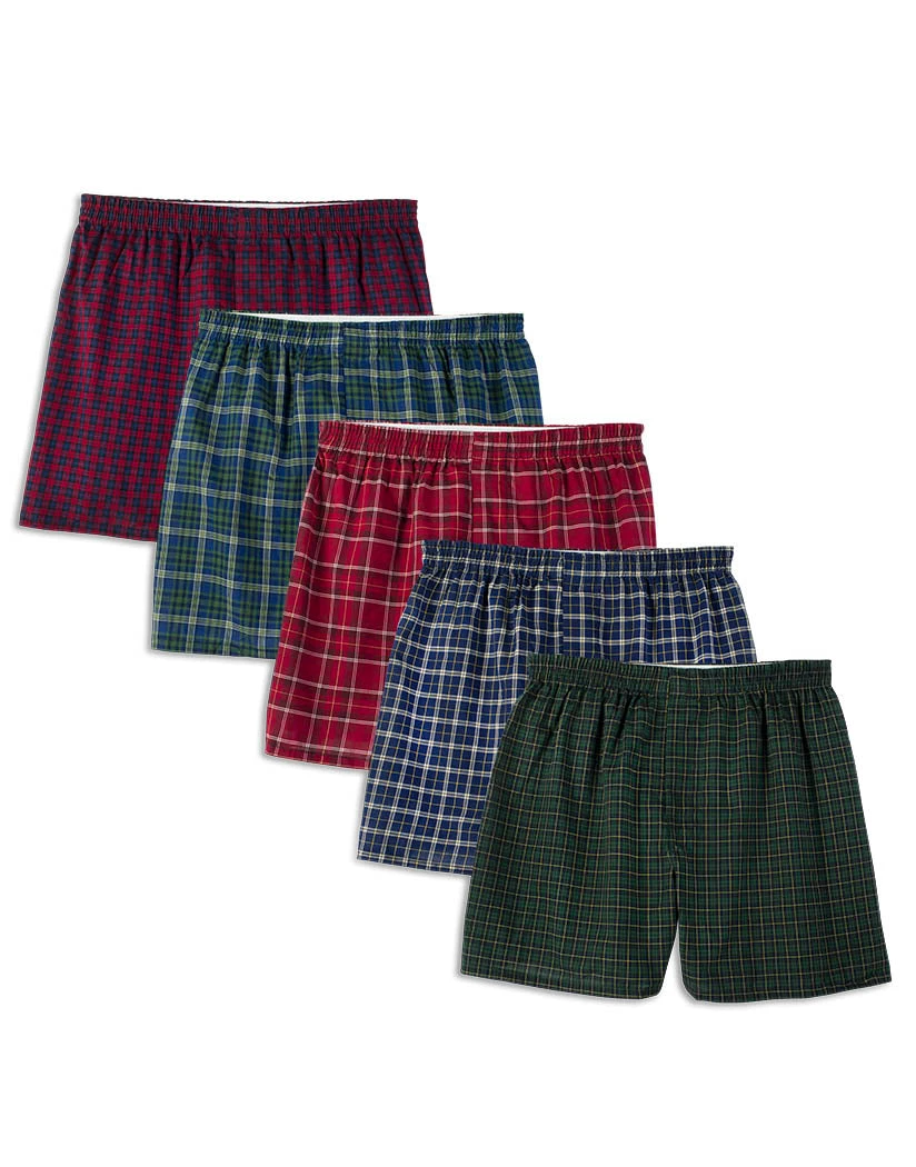 Fruit Of The Loom 5-Pack Tartan Boxer 5P590TG 1 Fruit Of The Loom 5-Pack Tartan Boxer 5P590TG