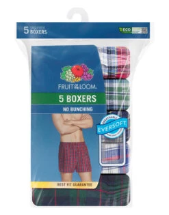 Fruit Of The Loom 5-Pack Tartan Boxer 5P590TG 11 Fruit Of The Loom 5-Pack Tartan Boxer 5P590TG -Underline Fashion Store 5P590TG 3x3 Transparent BG 1