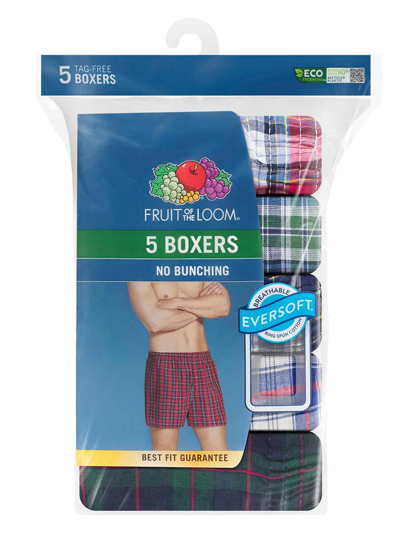 Fruit Of The Loom 5-Pack Tartan Boxer 5P590TG 6 Fruit Of The Loom 5-Pack Tartan Boxer 5P590TG - Image 6