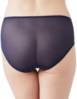 Wacoal Retro Chic High Cut Brief Black Iris 841186 -Underline Fashion Store 841186 489 B