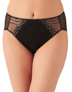 Wacoal Evocative Edge Hi-Cut Brief 841304 9 Wacoal Evocative Edge Hi-Cut Brief 841304 -Underline Fashion Store 841304 BK