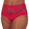 Le Mystere Lace Allure High Waist Thong Bright Pink 7946