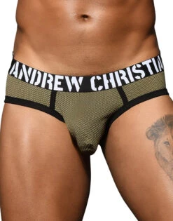 Andrew Christian Military Mesh Almost Naked Brief 92594