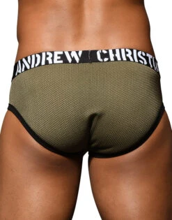 Andrew Christian Military Mesh Almost Naked Brief 92594 -Underline Fashion Store 92594Brief Oct 05