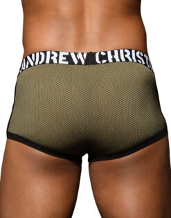 Andrew Christian Military Mesh Pocket Almost Naked Boxer 92596 -Underline Fashion Store 92596Boxer Oct 05