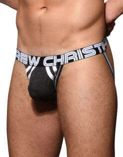 Andrew Christian CoolFlex Modal Active Jock W/ Show-It 92629 -Underline Fashion Store 92629Jock Charcoal Nov 02