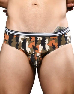 Andrew Christian Camo Boy Brief 3-Pack W/ Almost Naked 92670 -Underline Fashion Store 92670Brief Green01