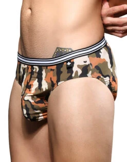 Andrew Christian Camo Boy Brief 3-Pack W/ Almost Naked 92670 -Underline Fashion Store 92670Brief Green02