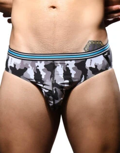 Andrew Christian Camo Boy Brief 3-Pack W/ Almost Naked 92670 -Underline Fashion Store 92670Brief Grey01