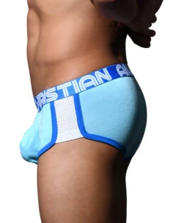 Andrew Christian Show It Retro Pop Mesh Boxer 92834 -Underline Fashion Store 92834Boxer Sky03