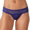 B.tempt'd By Wacoal Lace Kiss Thong Beacon Blue 970182