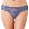 B.tempt'd By Wacoal Lace Kiss Thong Vintage Indigo 970182