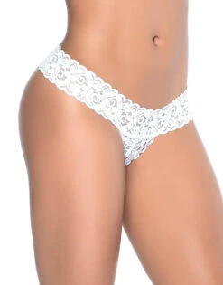 Mapale Lace Essentials Crotchless Thong 99 -Underline Fashion Store 99 Peekaboo White Front 1 49ab25a6 ff2f 42c3 a729 eebf3c775dbc