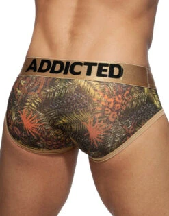 Addicted 3- Pack Tropical Mesh Brief Push Up AD889P -Underline Fashion Store AD889 C12B