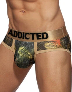Addicted 3- Pack Tropical Mesh Brief Push Up AD889P -Underline Fashion Store AD889 C12L