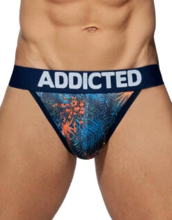Addicted 3- Pack Tropical Mesh Jock Push Up AD911P -Underline Fashion Store AD911 C09F