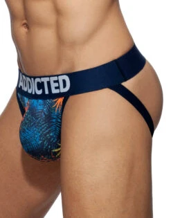 Addicted 3- Pack Tropical Mesh Jock Push Up AD911P -Underline Fashion Store AD911 C09L