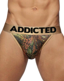 Addicted 3- Pack Tropical Mesh Jock Push Up AD911P -Underline Fashion Store AD911 C12F