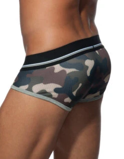 Addicted 3-Pack Camo Mesh Brief Push Up AD697P -Underline Fashion Store Addicted AD697P Blue Camo Black Camo Green Camo B 4