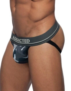Addicted 3-Pack Camo Mesh Jock Push Up AD700P -Underline Fashion Store Addicted AD700 Blue Camo Black Camo Green Camo B 9