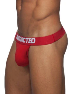 Addicted 3-Pack Basic Soft Cotton G-String AD746P -Underline Fashion Store Addicted AD746P Black Navy Red B 3