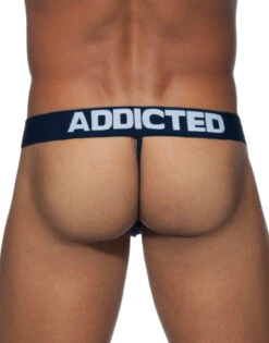 Addicted 3-Pack Basic Soft Cotton G-String AD746P -Underline Fashion Store Addicted AD746P Black Navy Red B 4