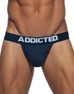 Addicted 3-Pack Basic Soft Cotton G-String AD746P -Underline Fashion Store Addicted AD746P Black Navy Red B 5
