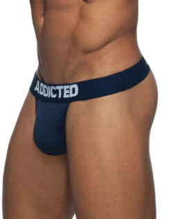 Addicted 3-Pack Basic Soft Cotton G-String AD746P -Underline Fashion Store Addicted AD746P Black Navy Red B 6