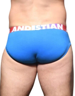 Andrew Christian Almost Naked Cotton Pride Brief 91932 -Underline Fashion Store April 91932Brief Blue05