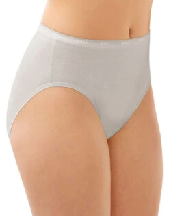 Bali Full-Cut Fit Cotton Stretch Hi-Cut Brief Panty DFFF62 -Underline Fashion Store Bali DFFF62 Grey Sky Heather B copy