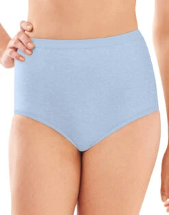 Bali Full-Cut Fit Stretch Brief Panty DF2324 -Underline Fashion Store Bali 2324 Blue Tulle Heather B 1